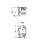 WINSTA LINECT wielowtyk typu T 2-biegunowy /25szt./ WAGO