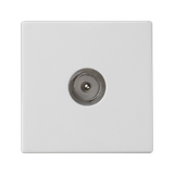 Simon Connect Płytka K45 gn. TV męskie 45x45mm + wkład czysta biel K120A/9 KONTAKT