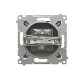 Simon 54 Gniazdo antenowe TV pojedyncze . Do instalacji indywidualnych antracyt DAK1.01/48 KONTAKT