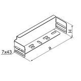 ZKL100H30 Zaślepka korytka 0,7 mm