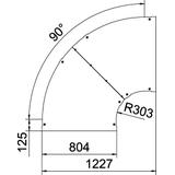 LBD 90 800 R3 FT Pokrywa łuku 90°