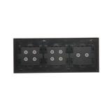 Simon 54 Touch Panel dotykowy S54 Touch 3 moduły 2 pola dotykowe poziome + 4 pola dotykowe + 4 pola dotykowe zastygła lawa DSTR3244/73 KONTAKT
