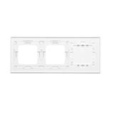 Simon 54 Touch Panel dotykowy S54 Touch 3 moduły 2 pola dotykowe pionowe + 2 otwory na osprzęty S54 biała perła DSTR3300/70 KONTAKT