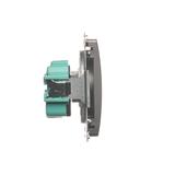 Simon Basic Gniazdo wtyczkowe bez uziemienia 16A 250V zaciski śrubowe stal inox BMG1.01/21 KONTAKT