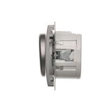 Simon Basic Ściemniacz naciskowo-obrotowy jednobiegunowy do LED ściemnialnych 230V stal inox