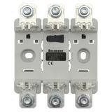 Triple Integral Base NH00 CE podstawa NH000/00 3P 160A mont. szyna DIN i śruby podwójny styk TD00-DI