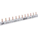 Szyna łączeniowa sztyftowa 1P 100A 16mm2 (12 mod.) IZS16/1F/12 (0,21) 002921110 ETI