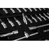 Zestaw kluczy 55 elementów 1/4", satynowy