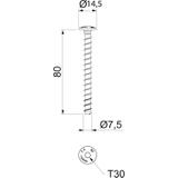 MMS-plus 7.5X80 Kotwa wkręcana ognio.