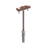 LA 8017 UCHWYT Z KOŁKIEM fI-12 12.4 LA 8017