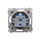 Simon 54 Gniazdo DATA z kluczem uprawniającym 16A z. śrub. antracyt