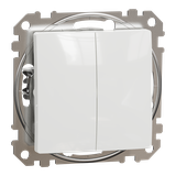 Sedna Design & Elements Łącznik podwójny schodowy biały SDD111108 Schneider