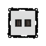Simon 55 Gniazdo HDMI podwójne Jasnoszary mat TGHDMI2.01/114 KONTAKT