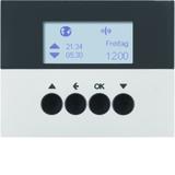 BERKER K.5 KNX RF quicklink Łącznik żaluzjowy czasowy do sterownika żaluzjowego i mechanizmu załączającego Berker.Net aluminium lakierowany 85745177 HAGER