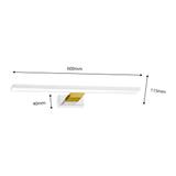 Milagro kinkiet łazienkowy LED Shine 13,8W 966lm 4000K biało/złoty IP44 ML7884