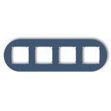 MINI Ramka poczwórna okrągła z tworzywa navy blue 64MRTO-4 KARLIK