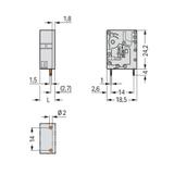 złączka do płytek drukowanych /200szt./ WAGO