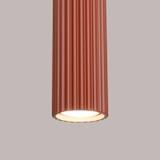 Sollux Lampa wisząca KARBON 3L ochra czerwona SL.1632