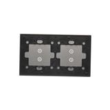 Simon 54 Touch Panel dotykowy S54 Touch 2 moduły 2 pola dotykowe pionowe + 2 pola dotykowe pionowe srebrna mgła DSTR233/71 KONTAKT