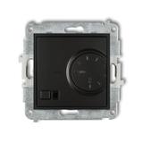 MINI Elektroniczny regulator temperatury z czujnikiem podpodłogowym czarny mat 12MRT-1 KARLIK