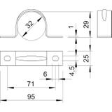 605, OBEJMY MOCUJĄCE 32MM ALMG 3