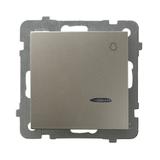 AS Łącznik zwierny  światło  z podświetleniem niebieskim - kolor satyna light