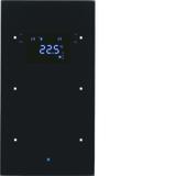 BERKER KNX TS Sensor dotykowy podwójny z regulatorem temperatury szkło czarny 75642035 HAGER