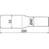 Dysza płaska fi 40 / szer. 55 mm