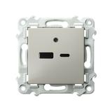 SZAFIR Ładowarka USB A+C - kolor kaszmirowy beż