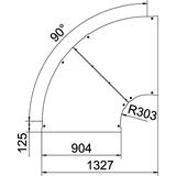 LBD 90 900 R3 FT Pokrywa łuku 90°