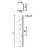 Ceownik wzmocniony CWC40H40/3E