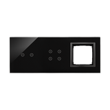 Simon 54 Touch Panel dotykowy S54 Touch 3 moduły 2 pola dotykowe poziome + 4 pola dotykowe + 1 otwór na osprzęt S54 zastygła lawa DSTR3240/73 KONTAKT