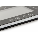 wideodomofon: monitor 7" kolorowy z pamięcią, port karty SD, plastik/aluminium, czarny + zasilacz