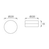ROBIN LED C 24W 4000K