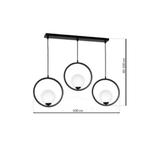 lampa wisząca Boston 3xE14 MLP5594 Milagro