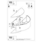 Sollux Kinkiet SKALA czarny SL.0764