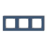 MINI Ramka uniwersalna potrójna kwadratowa z tworzywa navy blue