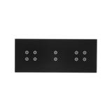 Simon 54 Touch Panel dotykowy S54 Touch 3 moduły 4 pola dotykowe + 2 pola dotykowe pionowe + 4 pola dotykowe zastygła lawa DSTR3434/73 KONTAKT