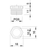107/E, TULEJA DOCISKOWA PG9 SZ.
