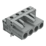 MCS-MIDI Classic gniazdo kątowe 4-bieg. szare raster 5 mm