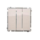 Simon Basic Łącznik potrójny 10A szybkozłączka biały