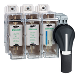 Uchwyt obrotowy bezpośredni przedni czarny IP65 100/400A GS2AH530