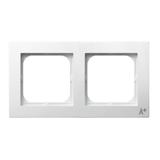 AS ANTYBAKTERYJNY Ramka podwójna produkt zawiera szkło fosforanowo-srebrowe - kolor biały