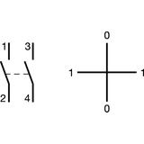 Łącznik kluczykowy 2P I-O-II-O 10A 400V SK606 HAGER
