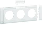 tehalit.WA Maskownica 3-krotna z polem opisowym ABS bezhalogenowy biały GB080319016 HAGER