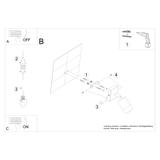 Kinkiet NERO czarny/chrom