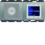 Berker K.5 Radio Touch podtynkowe DAB+ Bluetooth z głośnikiem stal szlachetna 30807004 HAGER