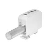 ZGGB1x95/2x35s ,  Złączka sz. gwint. aparatowa AL/CU, 1 x 95 mm2, 2 x35 TS 35/ 1 tor, szary