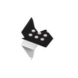 OPRAWA NA WYSIĘGNIKU LEDOWA KWADRATOWA EVITA, 12V DC, 2.2W, 9 SMD5630, CIEPŁY BIAŁY, KOLOR OPRAWY CZ