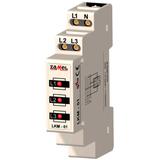 WSKAŹNIK ZASILANIA 230V/400V 3xLED CZERWONE TN TYP: LKM-01-10